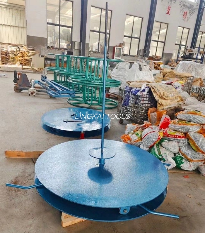 Dönər Tabla Qurğunun Döşəmə Mötərizəsi Şaquli Tip Tel Makarası Stend Stringing Tikinti Alətləri