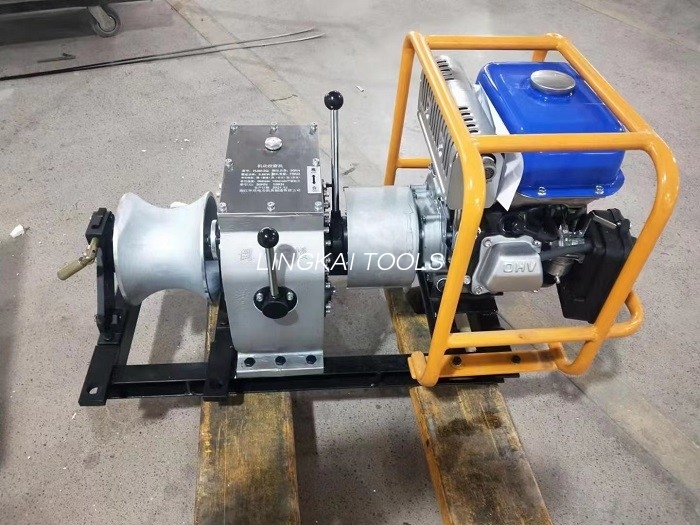 Elektrik xəttinin çəkilməsi üçün Honda Benzin Mühərriki ilə Güclü Çekmə Vinç