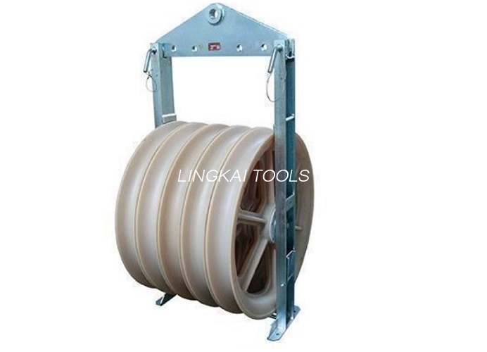 Cast Polad Kabel çəkən Pulley, dirijor üçün üç təkər torlu blok