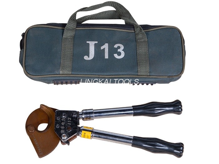J13 Manual Ratchet Kabel Kəsiciləri ACSR-ni Kəsmək üçün Elektrikli Tikinti Alətləri