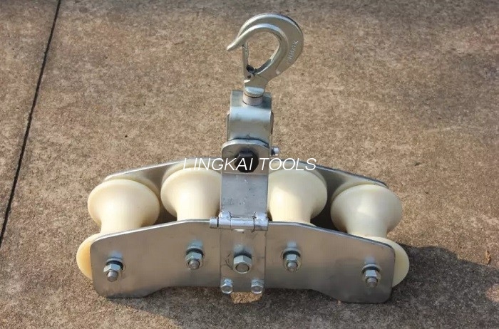 Birləşdirilmiş Tip Fiber Optik Ötürmə Stringing Blocks Quadrant Stringing Stringing
