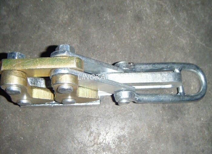 25-50GJ Polad Strand Alətləri SKDS / 10 KN Dual Cam Torpaq Polad Kabel Tutucusu