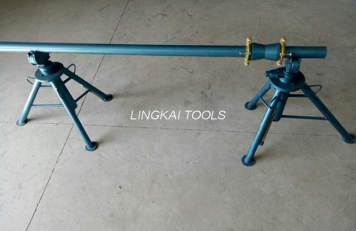 Xüsusi Elektrik Kabel Çəkmə Alətləri Sadə Makara Ödəmə Standı 1 - 5 Ton Vidalı Mandrelli Mexanik Kabel