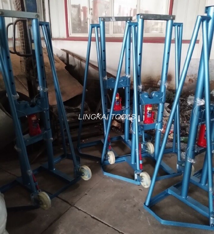 Spindle Bar Hidravlik Yüksək Qaldırıcı Dırnağı Kabel çarxını daşımaq üçün 10T dayanır