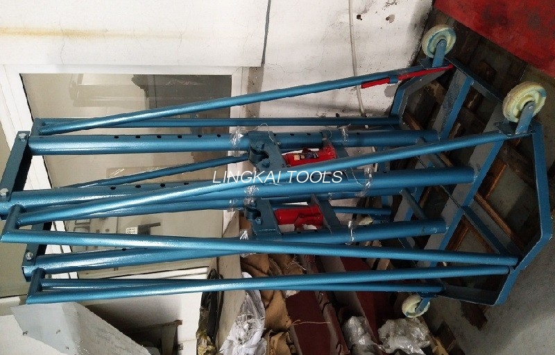 5 Ton / 10 Tonluq Peşəkar Tel Makarası Stend Yüksək Performanslı Hidravlik Kabel Baraban Standı