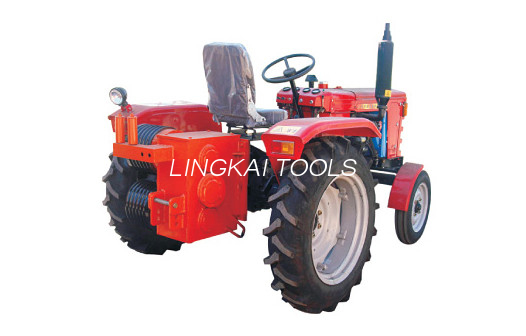 22kW Elektrik Kabel Bucurqad Çəkicisi / Traktor Çəkilmiş Vinç 304 Dörd Təkərli