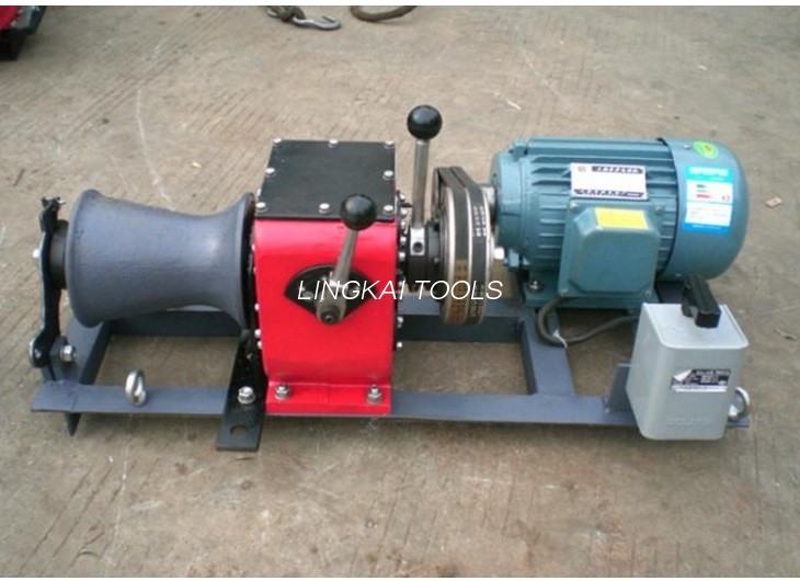 Kiçik Yüngül 1 Tonluq Kabel Bucurqadlı Tel İp Çəkmə Vinç 2.2KW Eletro Motor