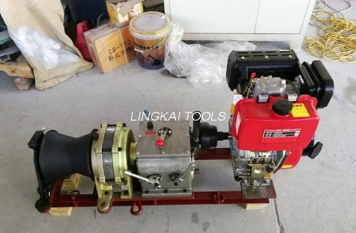 Elektrik Xətti Tikintisi üçün 5 Tonluq Sürətli Dizel Kiçik Kabel Çəkmə Tək Qapağı