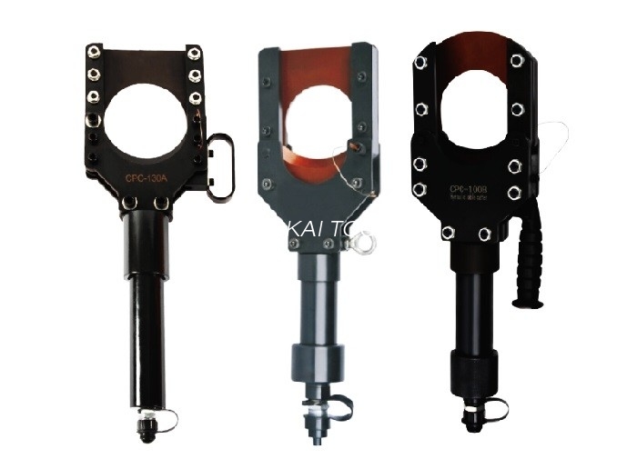 Yüngül Uzunluqlu Hidravlik Tel Crimper Maks Kesim 100mm Zirehli Cu / Al Kabel
