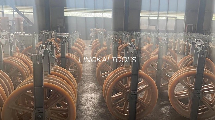 Transmissiya Xətti Keçirici String Blocks 30 60 100KN MC Neylon Təkərlər ilə