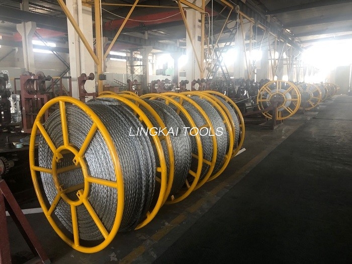 20 mm Bükülməyə Qarşı Polad Tel İp, Üç Birlikdə Birləşdirilmiş Keçiricilər üçün Ötürmə Xətti