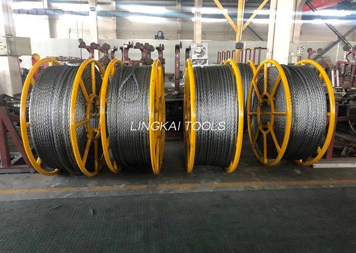 24 mm Bükülməyə Qarşı Örgülü Polad Tel İp, 4 Keçirici İplik üçün