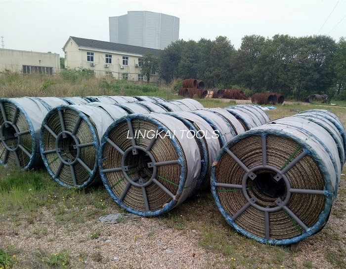 Keçirici və ya Fiber Optik Kabel çəkmək üçün 8 Telli Bükülməyə Qarşı Örgülü Polad İp